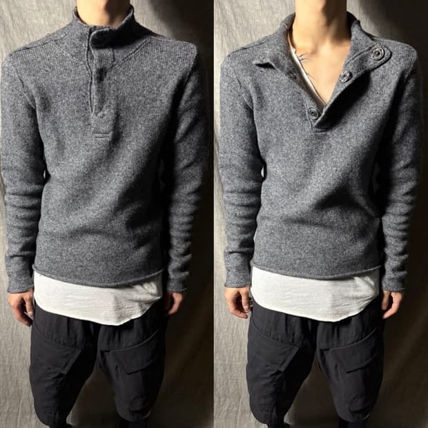 Transit uomo high neck alpaca blend knit