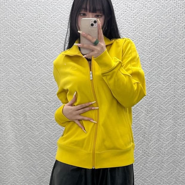 나이키 Y2K 90's 옐로우 머스타드 져지 집업 L C09959