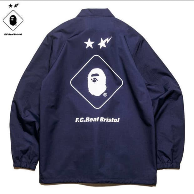 [M] 베이프 x F.C.R.B 코치자켓 네이비 