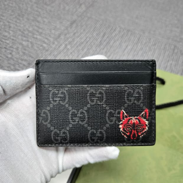 [특가][정품] 구찌 레드 울프 카드지갑