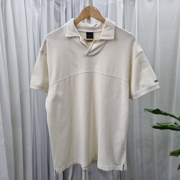나이키 90~00's 빈티지 오픈카 넥라인 오버핏 티셔츠  2037