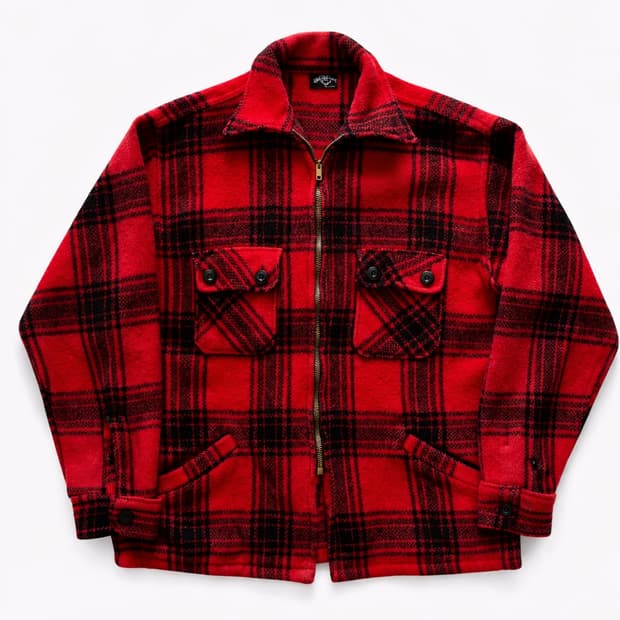  60's Winter King 버팔로 플레이드 헌팅 자켓 100~105