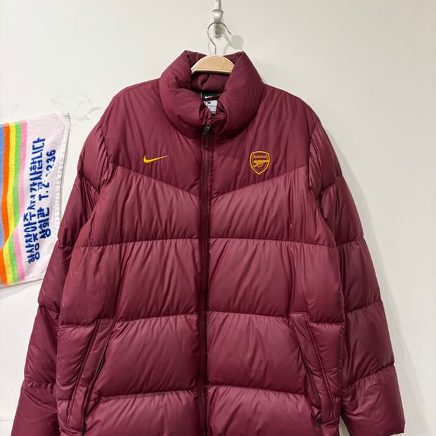 646. 나이키 아스날 버건디 패딩
