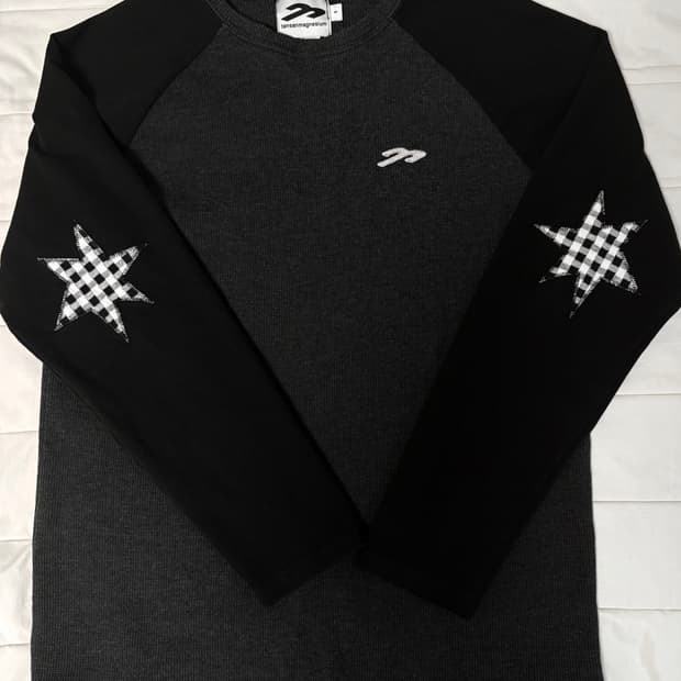 탄산마그네슘 나그랑 스타 패치 롱슬리브 블랙