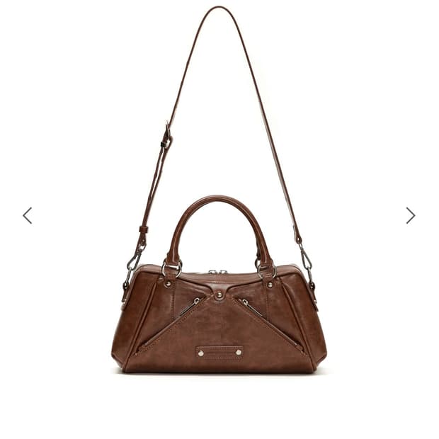 썬번프로젝트 가방 Faux Leather Mini M.O.S Bag, B