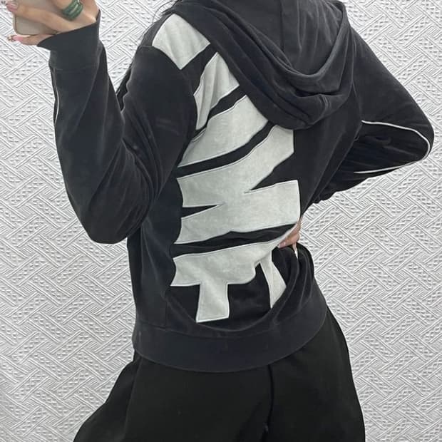 나이키 캐주얼 스포티 스트릿 펑크 벨벳 후드집업 XL C11354