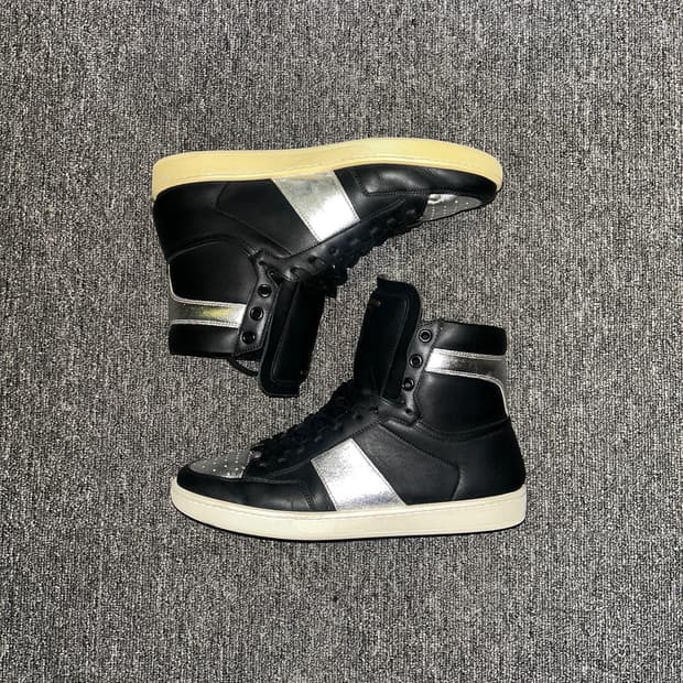 Saint Laurent SL/10Black Silver High Top
