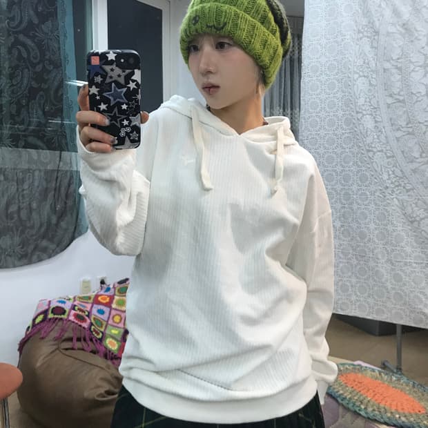 퓨마 골덴 코듀로이 후드티 