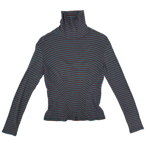 A.F.Vandevorst Striped Turtleneck Top/ S