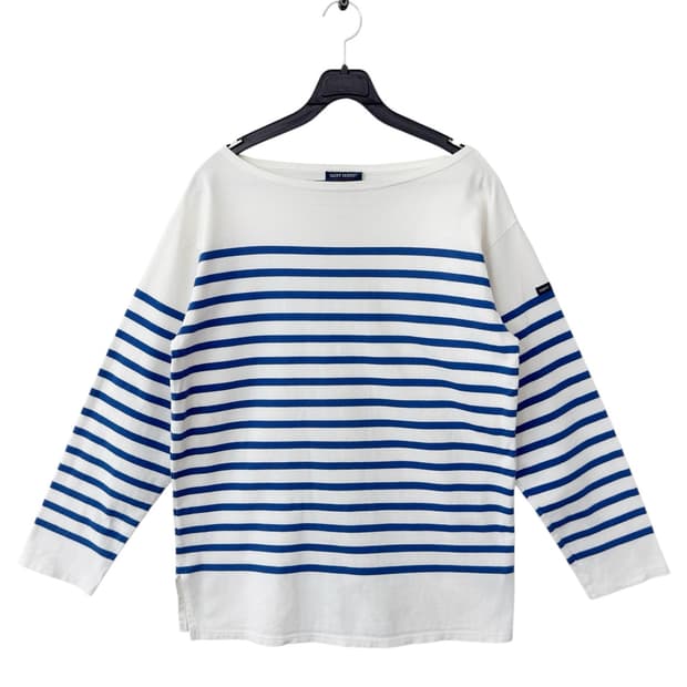 세인트제임스 나발 보트넥 7부 티셔츠