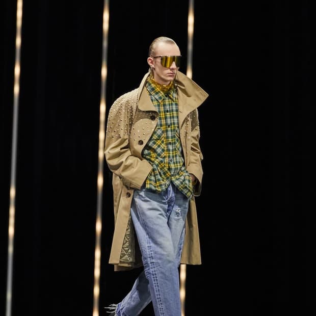 [박보검님 착용] 셀린느 22AW 크리스탈 스터드 코트