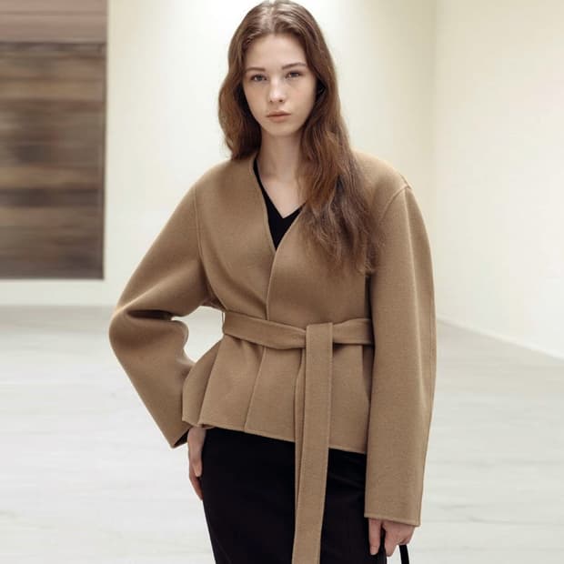 베뉴엣(BENUET) 캐시울 have 해브 코트 프리사이즈 새상품