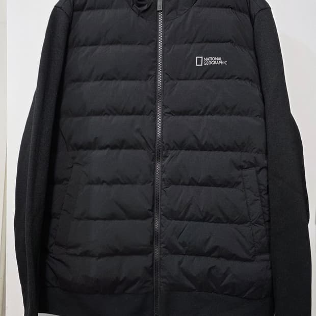 내셔널지오그래픽 남성 구스 경량 패딩