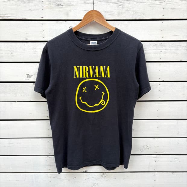 Nirvana 03s 빈티지 너바나 밴드티 반팔 티셔츠