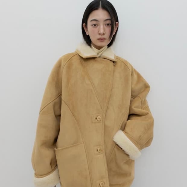 GBH 어페럴 무스탕 (25FW SHEARLING COAT / BEIG