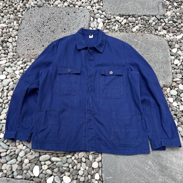 (DEADSTOCK)OLD VINTAGE "HBT" 빈티지프렌치워크자켓
