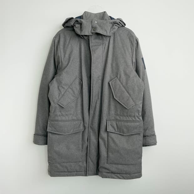 A2 브룩스 브라더스 사이드 로고 패치 덕다운 야상 패딩 100사이즈