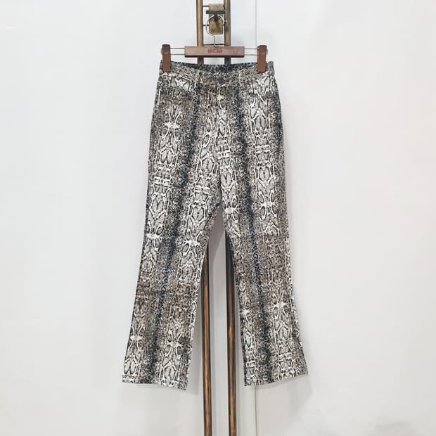 스컬프터 파이톤 부츠컷 팬츠 S