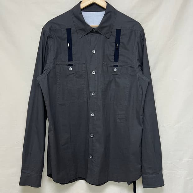 릭오웬스 다크쉐도우 22SS D링 포켓워크셔츠 다크더스트