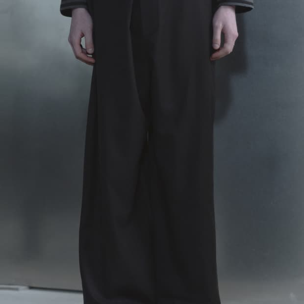 kiryu WRAP SLACKS_BLACK