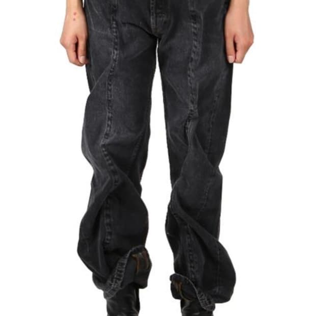 새상품 와이프로젝트 클래식 와이어 데님팬츠 32