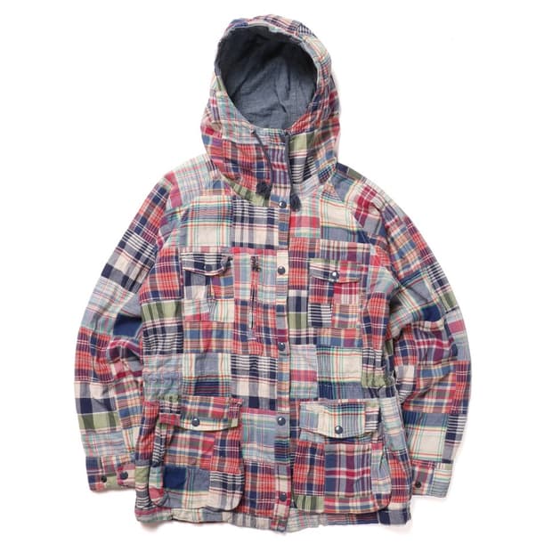 Denim&Supply Patch Work Hood Zip Up 
