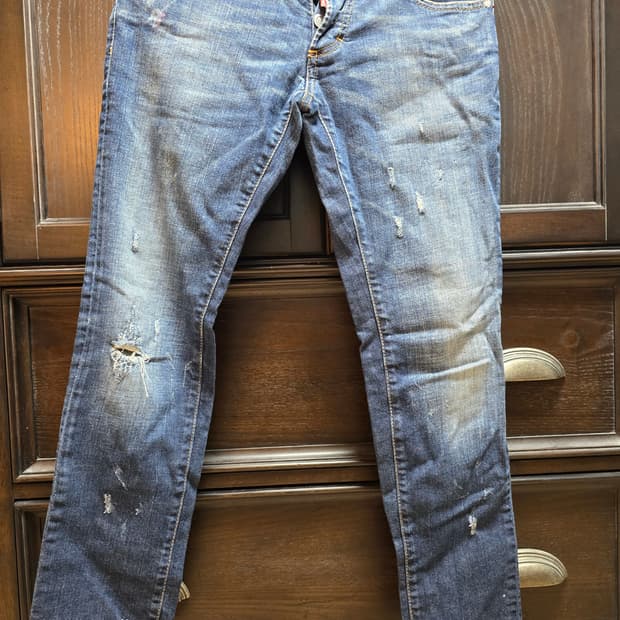 디스퀘어드2 데님 청바지 워싱진 46사이즈입니다