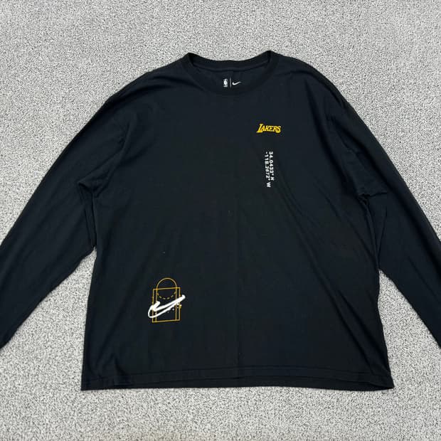 나이키 x NBA 레이커스 콜라보 롱슬리브