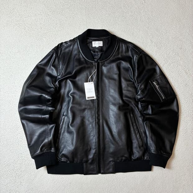 헤스티지 00's MA-1 양가죽 블루종 자켓 PN7989