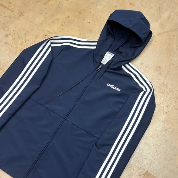 M 아디다스 네이비 후드 바람막이