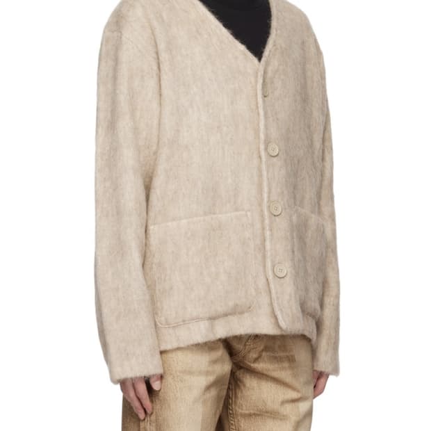 [새제품]아워레거시 모헤어 가디건 베이지_50