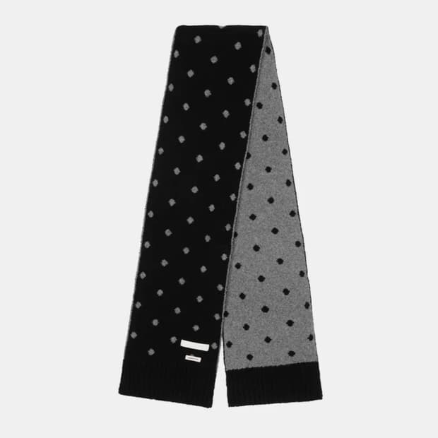 오헤시오 도트 패턴 머플러