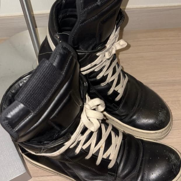 릭오웬스 지오바스켓 검검 41.5