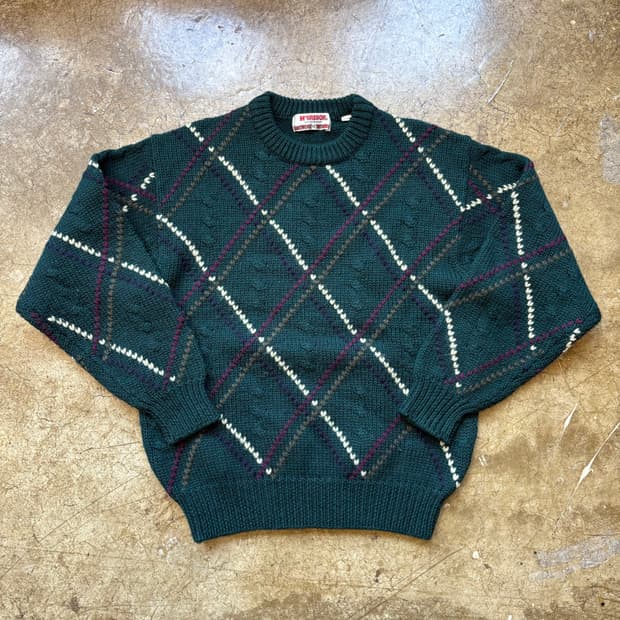 Mcgregor 울 빈티지 자수 니트