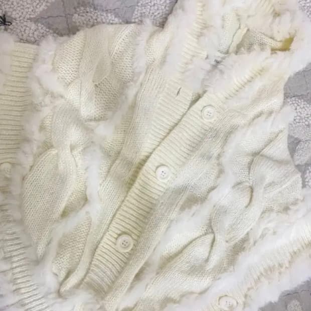 아이보리 빈티지 케이프 (히메갸루 달천깔)