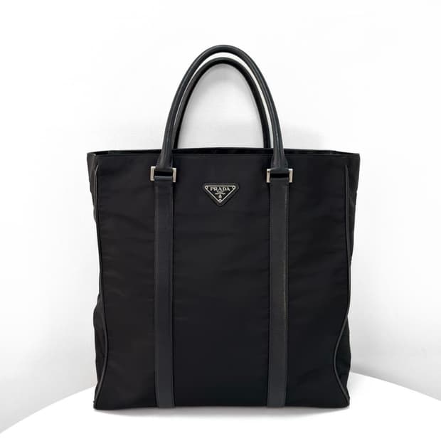 프라다 VA0048 트리밍 사피아노 리나일론 토트백