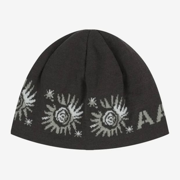 아캄 비니 Small Sun Jacquard Beanie (Brown)