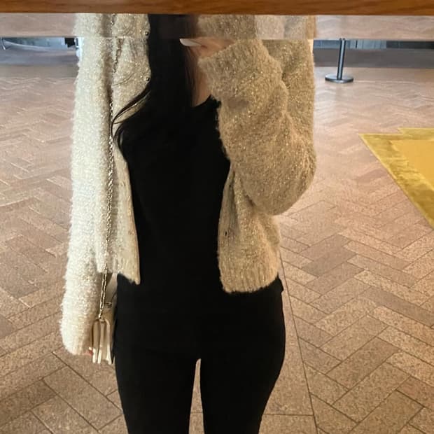 유솝 발렌 트위드 가디건(베이지)