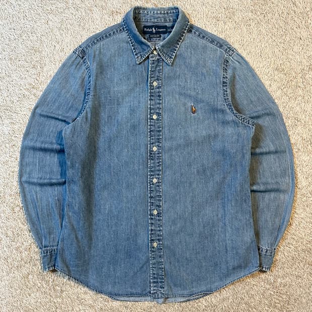 폴로 랄프로렌 신형 커스텀핏 멀티포니 데님셔츠