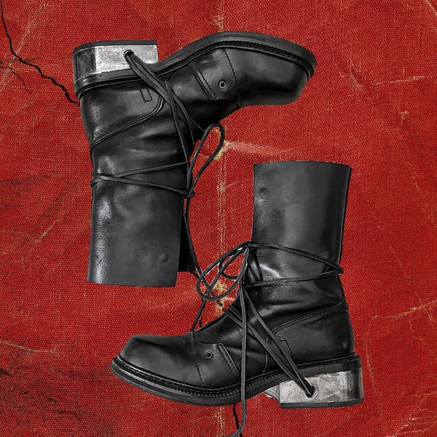 bikkembergs 비캠버그 메탈 레이스 스루 힐 메가 롱부츠 41 