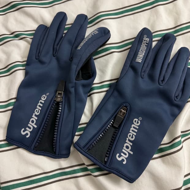 M) 슈프림 윈드스토퍼 집 글러브