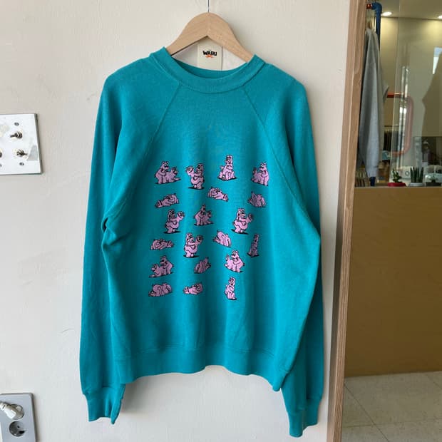 빈티지 피그 섹스 스웻셔츠