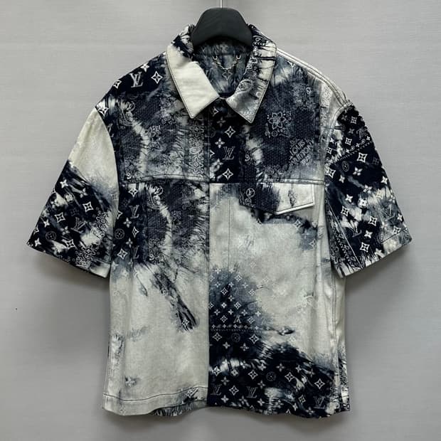 루이비통 모노그램 반다나 데님 셔츠 인디고 (105) 