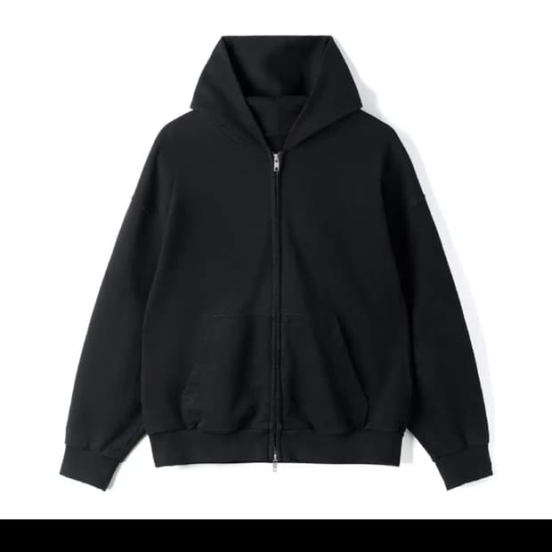 [1]HTAE 80s 빈티지 후드집업 블랙