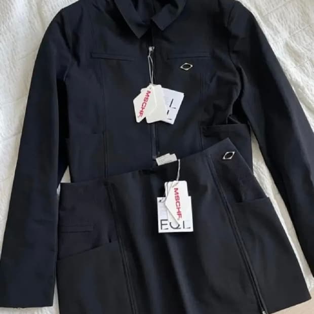 미스치프 유니폼 자켓 셋업 블랙