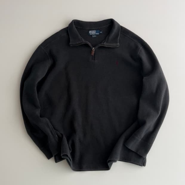 폴로 랄프로렌 차콜 반집업 XXL