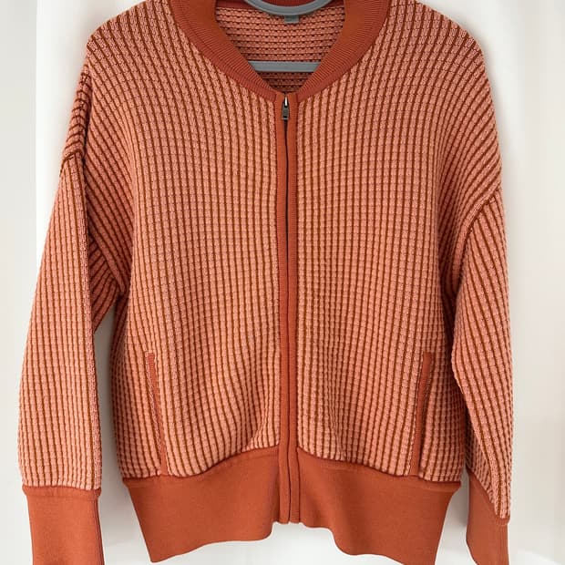 COS 여성 와플 S사이즈 니트 집업