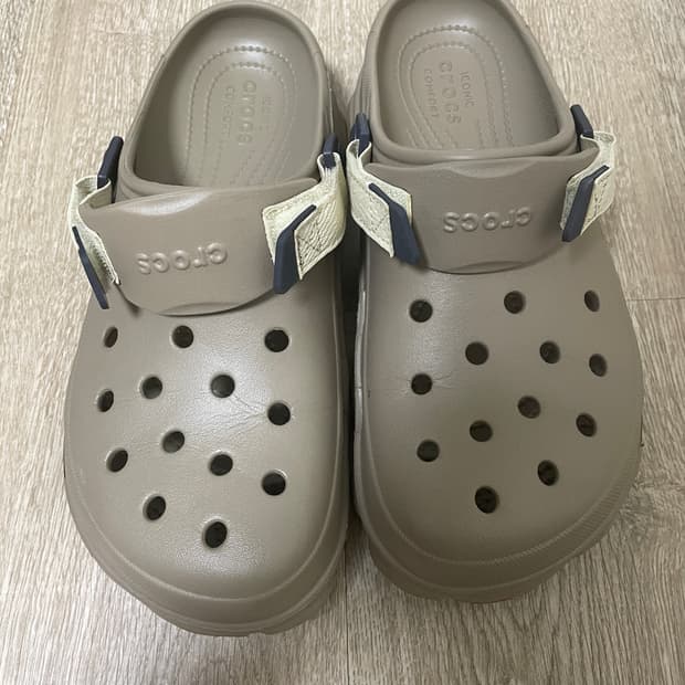 [270] 크록스 올터레인 클로그 카키 1회착