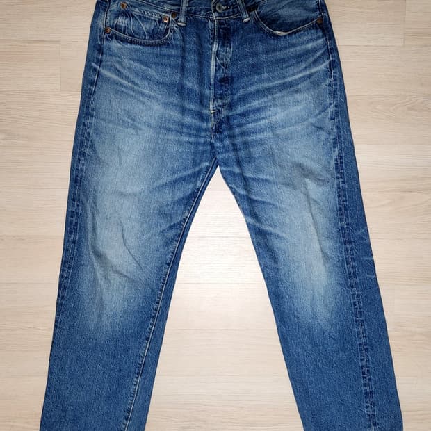 웨어하우스 LOT 1101 워싱진 34(31~32) 연청 수선, 세탁 X