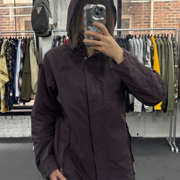 노스페이스 퍼플 바람막이